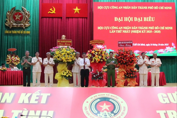 Đại hội đại biểu Hội Cựu CAND TP.HCM lần thứ nhất, nhiệm kỳ 2025-2028