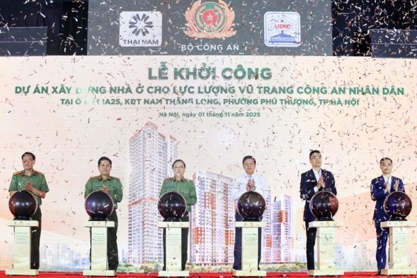 Khởi công Dự án nhà ở cho lực lượng vũ trang CAND tại KĐT Nam Thăng Long