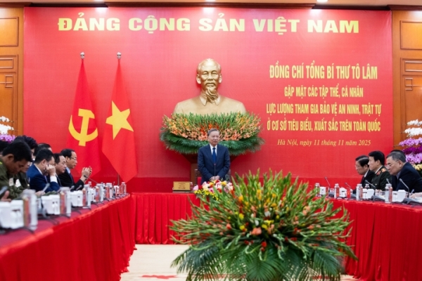 Tổng Bí thư Tô Lâm: Đảng, Nhà nước luôn quan tâm, chăm lo lực lượng tham gia bảo vệ ANTT ở cơ sở