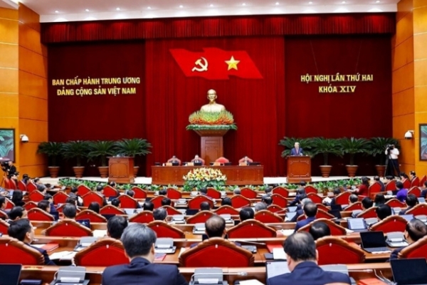 Thông cáo báo chí ngày làm việc thứ nhất Hội nghị Trung ương 2 khóa XIV