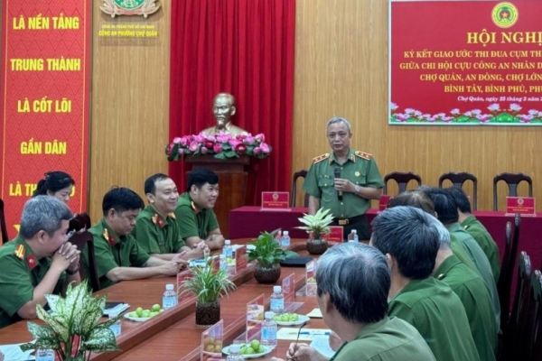 Cụm thi đua số 5 Hội Cựu CAND TP.HCM: Ký kết giao ước thi đua và triển khai phối hợp bảo đảm ANTT