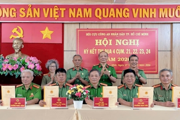 Hội Cựu CAND TP.HCM tổ chức Lễ ký kết giao ước thi đua giữa các cụm Khu vực văn phòng 2