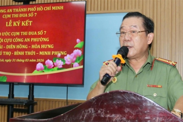 Hội Cựu CAND TP.HCM: Ký kết giao ước thi đua giữa Chi hội các phường thuộc Cụm số 7