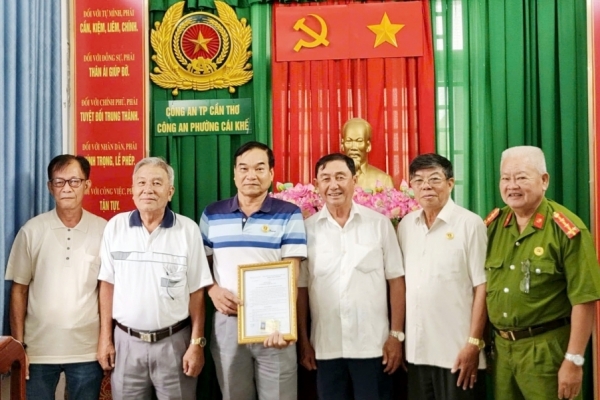 Chi hội Cựu CAND phường Cái Khế, TP Cần Thơ chuẩn bị hồ sơ thành lập Hội