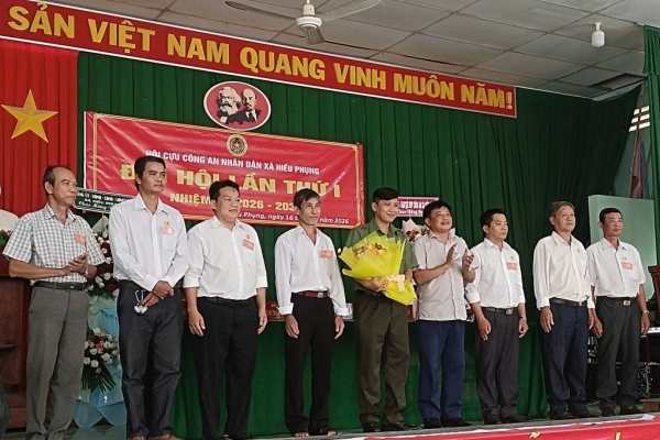 Vĩnh Long: Thành lập Hội Cựu CAND xã Hiếu Phụng, nhiệm kỳ 2026 - 2031