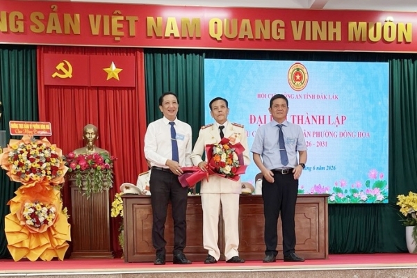 Đắk Lắk: Thành lập Hội Cựu CAND phường Đông Hòa, nhiệm kỳ 2026 - 2031