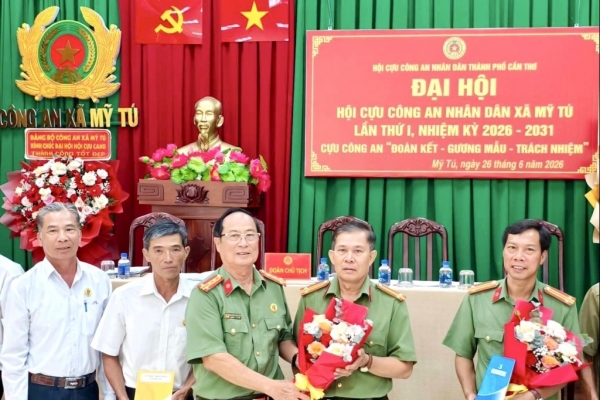 Cần Thơ: Thành lập Hội Cựu CAND xã Mỹ Tú, nhiệm kỳ 2026 - 2031