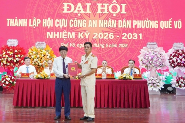 Bắc Ninh: Thành lập Hội Cựu CAND phường Quế Võ, nhiệm kỳ 2026 - 2031