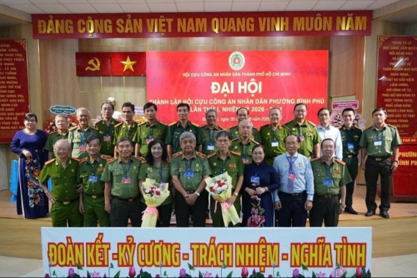 TP.HCM: Thành lập Hội Cựu CAND phường Bình Phú, nhiệm kỳ 2026 - 2031