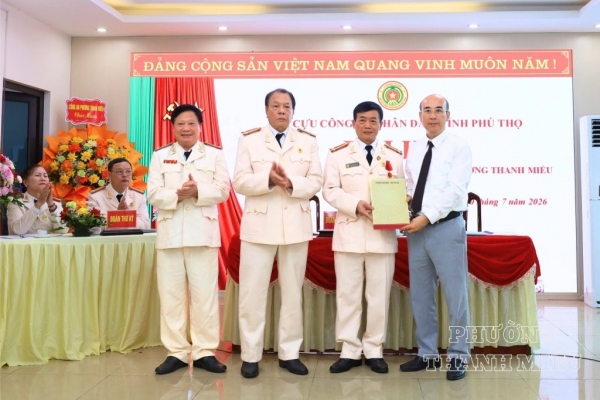 Phú Thọ: Thành lập Hội Cựu CAND phường Thanh Miếu, nhiệm kỳ 2026 - 2031