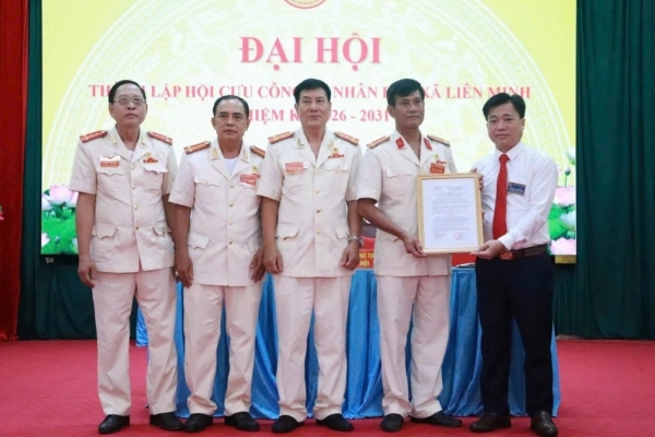 Phú Thọ: Thành lập Hội Cựu CAND xã Liên Minh, nhiệm kỳ 2026 - 2031