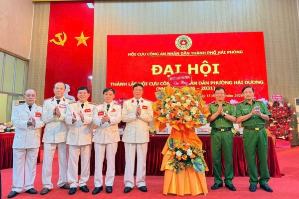 Hải Phòng: Thành lập Hội Cựu CAND phường Hải Dương, nhiệm kỳ 2026 - 2031