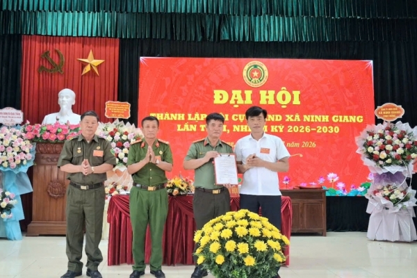 Ninh Bình: Thành lập Hội Cựu CAND xã Ninh Giang, nhiệm kỳ 2026 - 2030