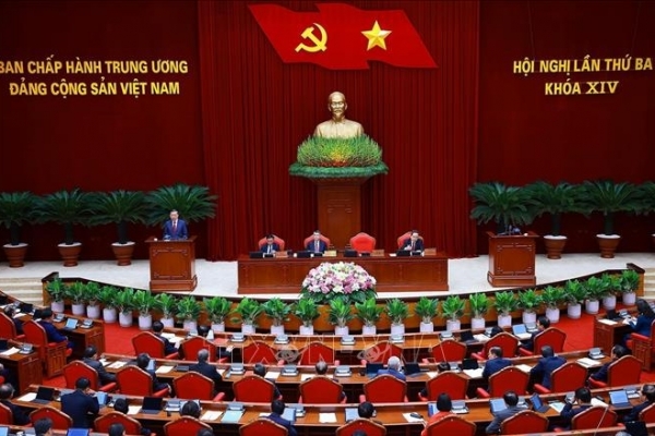 Thông cáo báo chí về ngày làm việc thứ ba Hội nghị Trung ương 3, khóa XIV