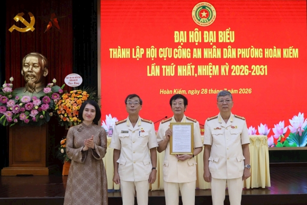 Hà Nội: Thành lập Hội Cựu CAND phường Hoàn Kiếm, nhiệm kỳ 2026 - 2031