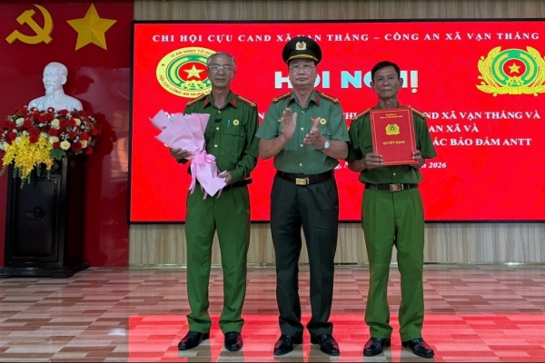 Khánh Hòa: Thành lập Chi hội Cựu CAND xã Vạn Thắng, nhiệm kỳ 2026 - 2031
