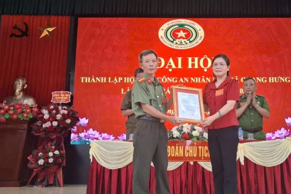 Ninh Bình: Thành lập Hội Cựu CAND xã Quang Hưng, nhiệm kỳ 2026 - 2031