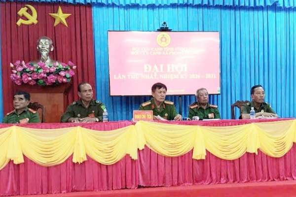 Vĩnh Long: Thành lập Hội Cựu CAND xã Phong Thạnh, nhiệm kỳ 2026 - 2031