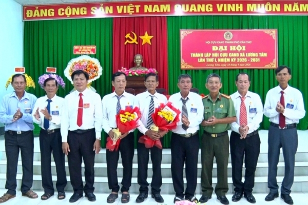 Cần Thơ: Thành lập Hội Cựu CAND xã Lương Tâm, nhiệm kỳ 2026 - 2031