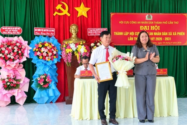 Cần Thơ: Thành lập Hội Cựu CAND xã Xà Phiên, nhiệm kỳ 2026 - 2031