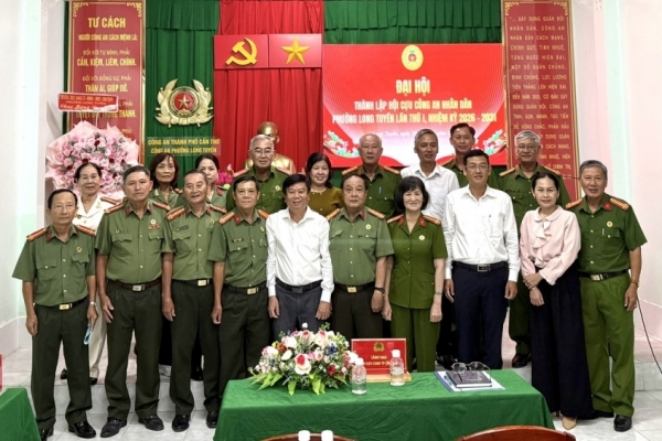 Cần Thơ: Thành lập Hội Cựu CAND phường Long Tuyền, nhiệm kỳ 2026 - 2031
