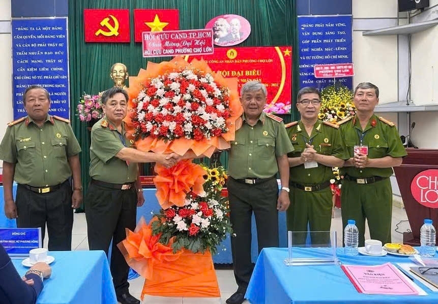 Thành lập Hội Cựu CAND phường Chợ Lớn, TP.HCM nhiệm kỳ 2026 - 2031